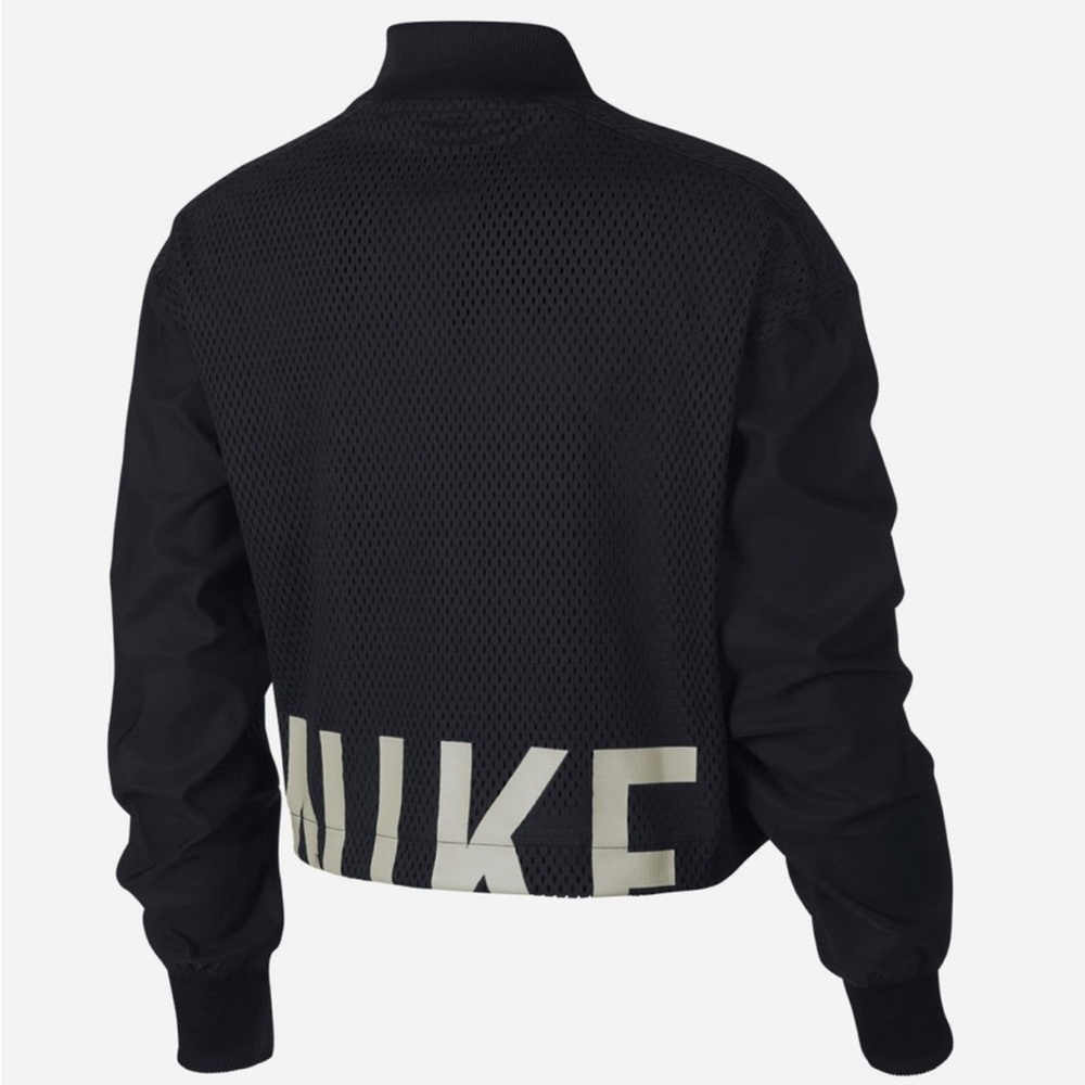 Nike Black Mesh Bomber Jacket - Picture 4 of 7
